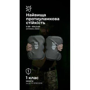 Балістичні пакети в наколінники для штанів UF PRO (1 клас | 29&times;19 см | 2 шт. | 560 г | НВМПЕ ✡ Ізраїль) ТМ Балістика 2421 фото