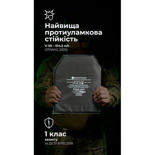 Балістичний пакет під бронеплиту (1 клас | M | 25&times;30 см | 470 г | НВМПЕ ✡ Ізраїль) ТМ Балістика 1405 фото