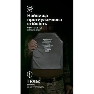 Балістичний пакет під бронеплиту (1 клас | L | 27&times;33 см | 520 г | НВМПЕ ✡ Ізраїль) ТМ Балістика 1580 фото