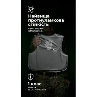 Балістичні пакети під бронежилет Crye Precision LVS (1 клас | М | 2 шт. | 1380 г | НВМПЕ ✡ Ізраїль) ТМ Балістика 2365 фото