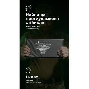 Балістичний пакет (1 клас | 15&times;30 см | 270 г | НВМПЕ ✡ Ізраїль) ТМ Балістика 156 фото