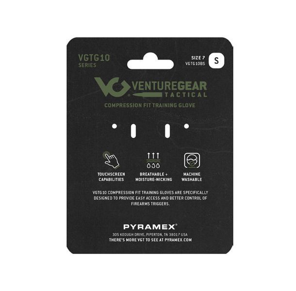 Тактичні рукавиці Venture Gear Tactical VGTG10 Compression Fit, чорні, розмір S (7) VGTG10BS фото