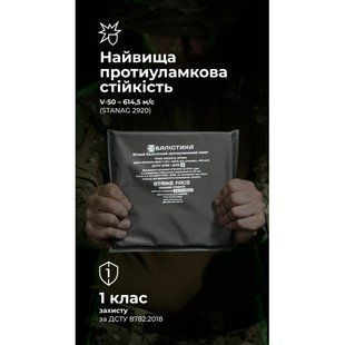 Балістичний пакет (1 клас | 20&times;20 см | 250 г | НВМПЕ ✡ Ізраїль) ТМ Балістика 1400 фото