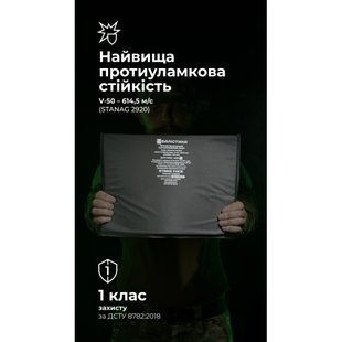 Балістичний пакет для тактичного килимка XL (1 клас | 39,5&times;29,5 см | 700 г | НВМПЕ ✡ Ізраїль) ТМ Балістика 1877 фото